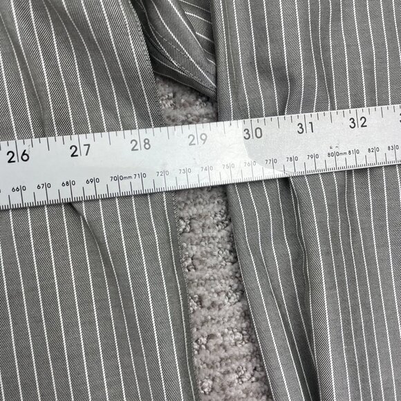 Vintage Eddie Bauer Shirt Men XXL Gray Stripes Wrinkle & Stain Resistant Classic - Picture 7 of 8